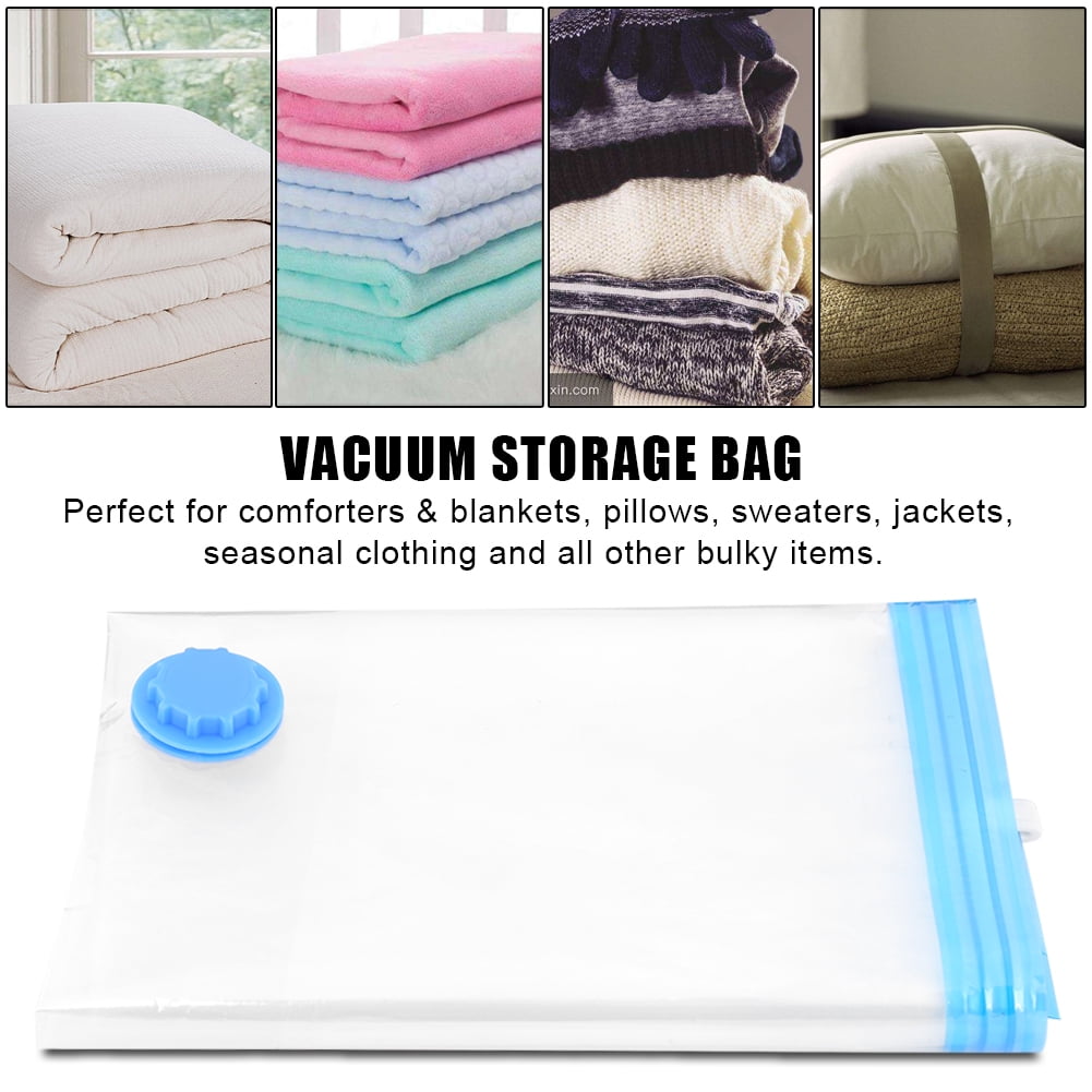 6pcs/kit Vacuum Storage Bags Compressed Saving Space Clothes Bedding Seal Bags 