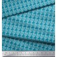 thumbnail image 3 of Soimoi Rayon Fabric Stencil Floral Printed Fabric 1 Yard 56 Inch Wide, 3 of 3