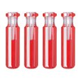 thumbnail image 1 of Uxcell 4Pcs Mangos de Herramienta de Destornillador en Blanco Pre-perforados con Agujero de 3.3mm y Longitud de 55mm, Agarre de Plástico de Reemplazo, Rojo Transparente, 1 of 7