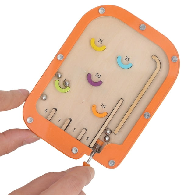 Pinball Maze Game, Fine Motor Educational Handheld Pinball Game for Kids for Travel S,M,L