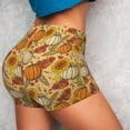 thumbnail image 3 of Picia Pumpkin And Sunflower Printed Workout Shorts for Women Seamless Scrunch Butt Lifting High Waisted Yoga Gym Booty Running Moisture-wicking Short Pants-XX-Large, 3 of 9