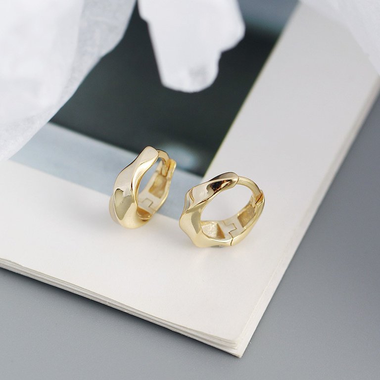 MILACOLATO 925 Sterling Silver Twisted Hoop Earrings for