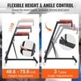 thumbnail image 3 of STAWAY Adjustable Automotive Creeper, 400 lbs Capacity, 49.6"-75.6" Height, Heavy Duty, 4 Swivel Casters, Comfortable Tool Pouch for Auto Repair, 3 of 8