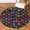Multicolour 1, variant on CURLYOOT Round Rug 3ft Animal Paw Area Rug, Washable Circle Mat Non Slip Floor Carpet Mat, Black White Stripe Soft Indoor Rugs for Entryway Living Room Dining Room Bedroom