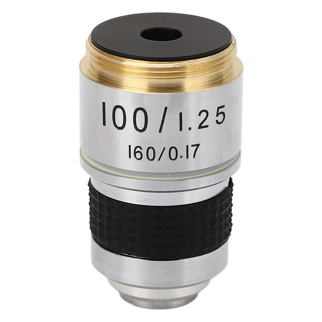 Lente objetiva, objetivo de microscopio 100X RMS X Lente de microscopio objetivo Artesanía superior