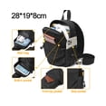 thumbnail image 3 of Negro*Sling Crossbody Mochila Bolso de hombro para hombres y mujeres, Mochila ligera con una correa Sling Bag, 3 of 6