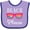 Lavender and Purple, variant on Inktastic Beach Please Sunglasses Girls Baby Bib