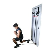 Versatile Home Gym System: Door Gym for Complete Full-Body Training - Includes Handles, Ankle Straps, Straight Bar, DVD + Chart | Achieve Upper/Lower Body Fitness