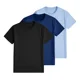 thumbnail image 2 of Pack 3 Playeras Deportivas Mujer Cuello Redondo,Black Navyblue Lightblue,XL, 2 of 7