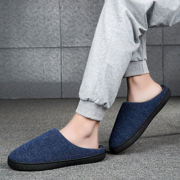 Zapatillas de casa cómodas sin cordones para hombre, antideslizantes, cálidas, de felpa, transpirables DQrwqpou Tenis De Mujer Tenis De Hombre