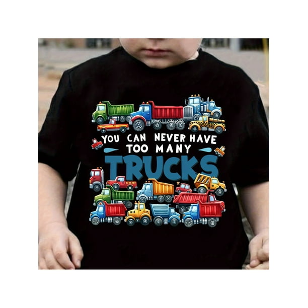 You Can Never Have Too Many Trucks print Boys' T-shirt
