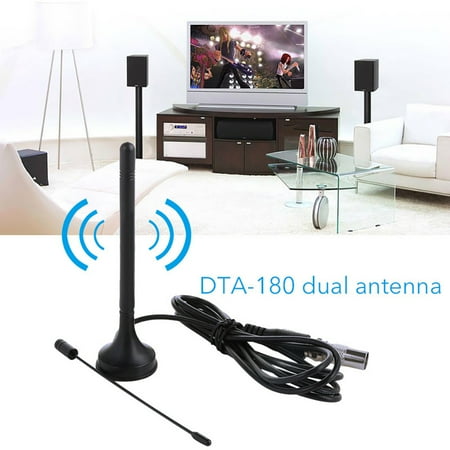 Hdtv Antenna Receiver 50 Miles TV Antenna HDTV Antenna TV Digital HD Singal Indoor Antenna Receiver Aerial 25dB Gain Amplified ()