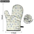 thumbnail image 6 of Pioneer Flower Floral Print Pattern Oven Mitt 2-Pack Set, Heat Resistant Kitchen Gloves, 7.7" X 12", 6 of 6