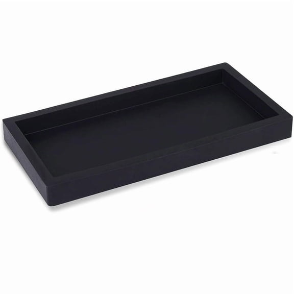 Silicone Vanity Tray (Greyish White) - Anti-Slip Waterproof Organizer, Multipurpose Soap Dish & Sponge Holder for Bathroom Counter, Toilet & Kitchen Sink