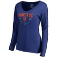 thumbnail image 2 of Women's Royal New York Mets Live For It Long Sleeve T-Shirt, 2 of 3