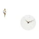 thumbnail image 5 of Reloj de pared decorativo con figura artística, escultura abstracta, silencioso, sin , de resina y fibra de madera, moderno y minimalista, ideal, 5 of 8