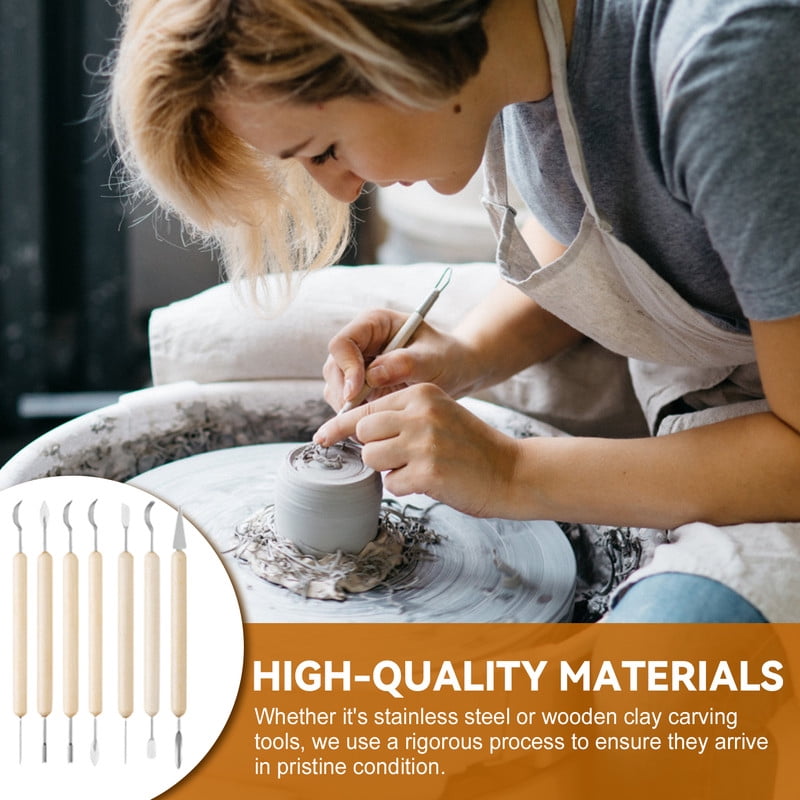 Clay Tools 40PCS Pottery Tools Clay Sculpting Tools Polymer Clay Tools Kit Ceramic Tools for DIY Handcraft Modeling Clay Carving Tools Set