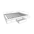 thumbnail image 6 of Nexera Pocono Sorage Bed and Headboard, Bark Grey, 6 of 11