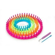 Darice 1171-58 Set of 4 Round Plastic Knitting Looms