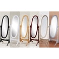 thumbnail image 4 of GTU Furniture Swivel Adjustable Full-Length Oval Wood Cheval Floor Mirror, 4 of 5