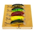 thumbnail image 3 of Mini 5 cm señuelos de pesca en forma de rata en forma de boca deformada Control preciso ABS Streamine forma Forma Reducir la resistencia al viento Cebo para el tipo de trolling tipo 4 AweSitey OD019648-04B, 3 of 7