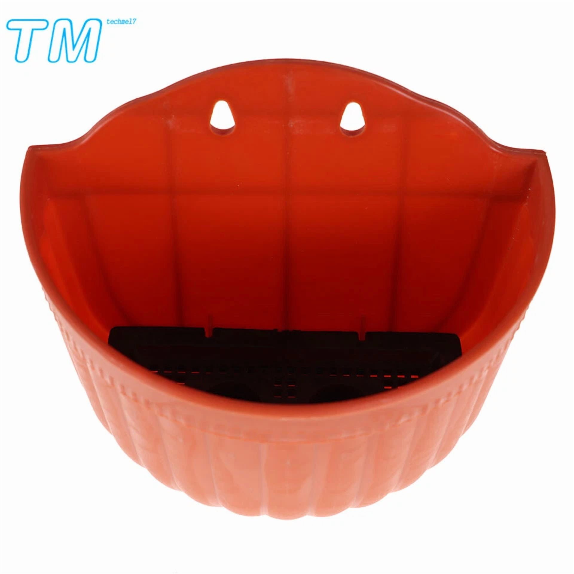 PURELY- 4 Pcs Intelligent Design Hanging Planter Flower Pot For Garden Porch Balcony