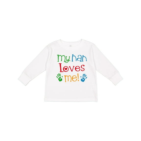 Inktastic My Nan Loves Me Gift Boys or Girls Long Sleeve Toddler T-Shirt