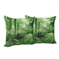 thumbnail image 6 of Ambesonne Nature Throw Pillow Cover 2 Pack, Palm Trees Exotic Plants, 16", Green, 6 of 6