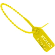 Partners Brand BOX 12" Plastic Pull-Tight Seal Yellow 100/Case SE1005Y