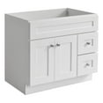 thumbnail image 2 of Brookings 36" Bathroom Vanity Shaker Wood Fully Assembled Sherwin Williams-White, 2 of 7
