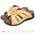 thumbnail image 2 of Sandalias informales sin cordones para mujer sandalias con plataforma de cuña antideslizantes para viajes al aire libre, 2 of 7