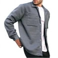 thumbnail image 2 of Birdeem Chemises et Blouses à Manches Longues Col Rond pour Hommes, 2 of 12