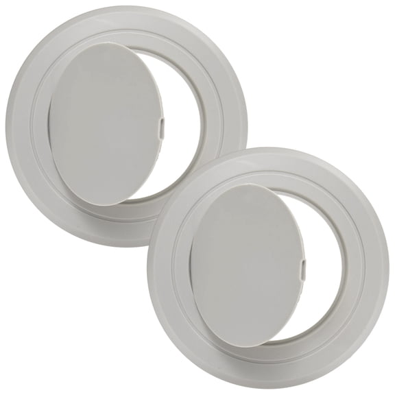 Uxcell 2-Pack Access Panel for Drywall, 3x3 Inch Plastic Self Adhesive Wall Hole Cover Access Doors [Gray, Round]