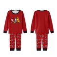 thumbnail image 3 of Family Matching Superhero Pajamas Set Red Comic Hero Graphic Long Sleeve Sleepwear for Christmas Gifts, 3 of 5