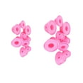 thumbnail image 1 of Rulos de pelo sin calor Seitruly 20 piezas silicona Rosa 10 grandes 10 pequeños, 1 of 6