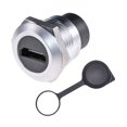 thumbnail image 4 of Bunblic HDMI Panel Mount Coupler Shielded Portable HDMI Round Pass through Connector Silver, 4 of 5