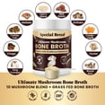 thumbnail image 4 of Beef Bone Broth for Dogs - High Protein Powder with Ten Organic Mushrooms & Collagen - Immune, Joint, Digestion & Cognitive Support - Tasty Dog Food Topper - Natural Hydration Booster, 4 of 8