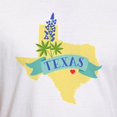 thumbnail image 3 of CafePress - Texas State Outline Bluebonnet Flower T Shirt - Fitted T-Shirt, Vintage Fit Soft Cotton Tee, 3 of 4
