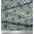 thumbnail image 2 of Soimoi Moss Georgette Fabric Leaves & Floral Artistic Decor Fabric Printed Yard 42 Inch Wide, 2 of 4