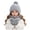 Grey, variant on mgoYE Girls Boys Solid Color Beanie Hat Glovs Set Fleece Lined Winter Hat with Pom Pom for Cold Weather