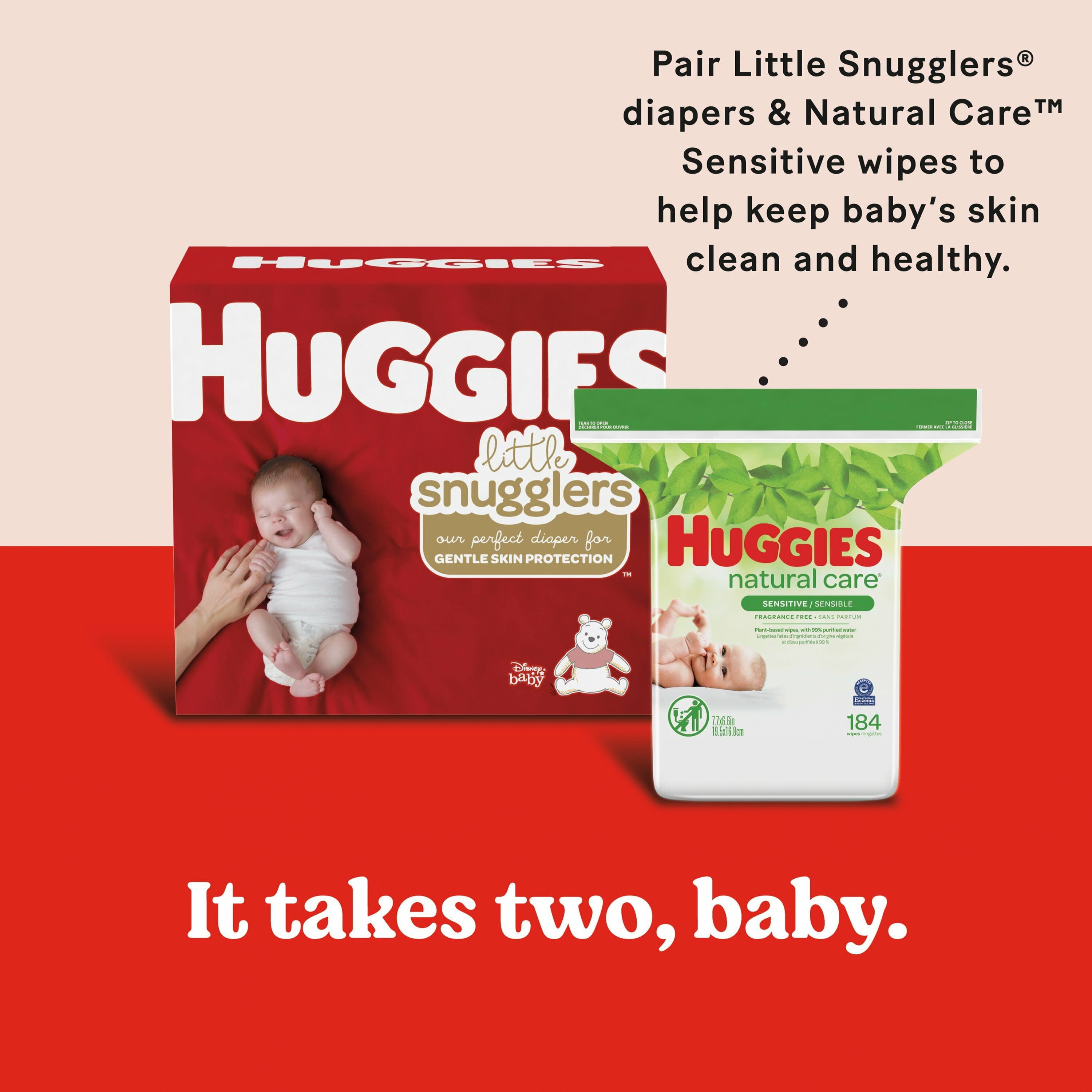 Huggies Natural Care Sensitive Baby Wipes, Unscented, 48 Count (Pack of 6)  