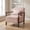 Light Pink, variant on Storage Accent Chair Mid Century Modern Upholstered Armchair with Wood Frame & Waist Cushion for Living Room Bedroom Sunroom, Antique White