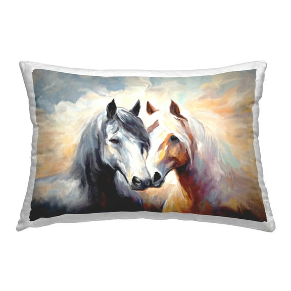 Stupell Industries Stallions with Sun Rays Decorative Printed Throw Pillow Design by Ramona Murdock