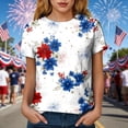 thumbnail image 4 of CAICJ98 USA 250th Anniversary Shirt Women 250 Years of Freedom Independence Womens Shirts (White,M), 4 of 8