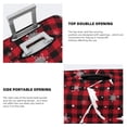 thumbnail image 5 of Bixox Washable Christmas Tree Buffalo Plaid Printed Luggage Cover, Fashion Suitcase Protector Fits for X-Large luggage, 5 of 8