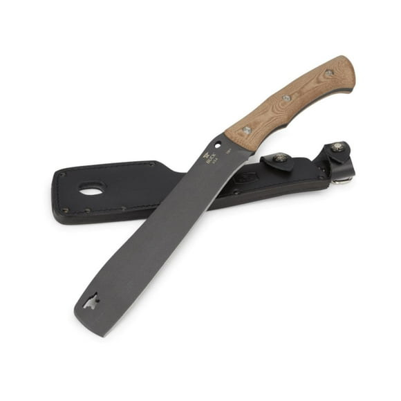 Buck Knives Compadre Froe 108 | Heat Treated Froe Blade for Hunting & Camping | Durable Natural Canvas Micarta Handle | Lifetime Warranty | 0108BRS1