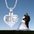 thumbnail image 3 of Heart Urn Necklace for Ashes Women Men Cremation Jewelry for Ashes Cremation Necklace In Memory of Grandpa Grandma Dad Mom Uncle Aunt Brother Sister Daughter Son, 3 of 6