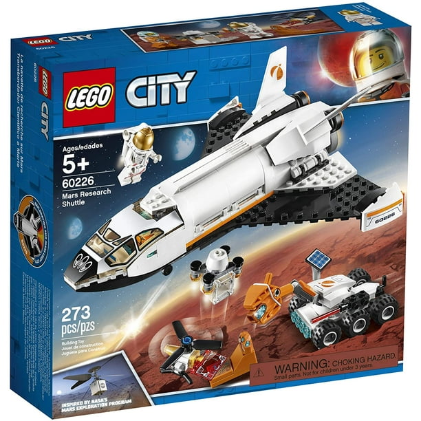 HHHC City Space Mars Research Shuttle 60226 Space Shuttle Toy Building Kit  with Mars Rover and Astronaut Minifigures, Top STEM Toy for Boys and Girls