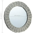 thumbnail image 6 of vidaXL Decorative Mirror Wall Mirror Bathroom Hallway Mirror Wicker Frame, 6 of 40
