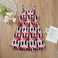 thumbnail image 6 of YWDJ Big Girl Party Dresses Girls Dress Skirt Little Girl Skirt Slim Princess Dress Kids Striped Floral Halter Panty Dress Red 18 Months, 6 of 7